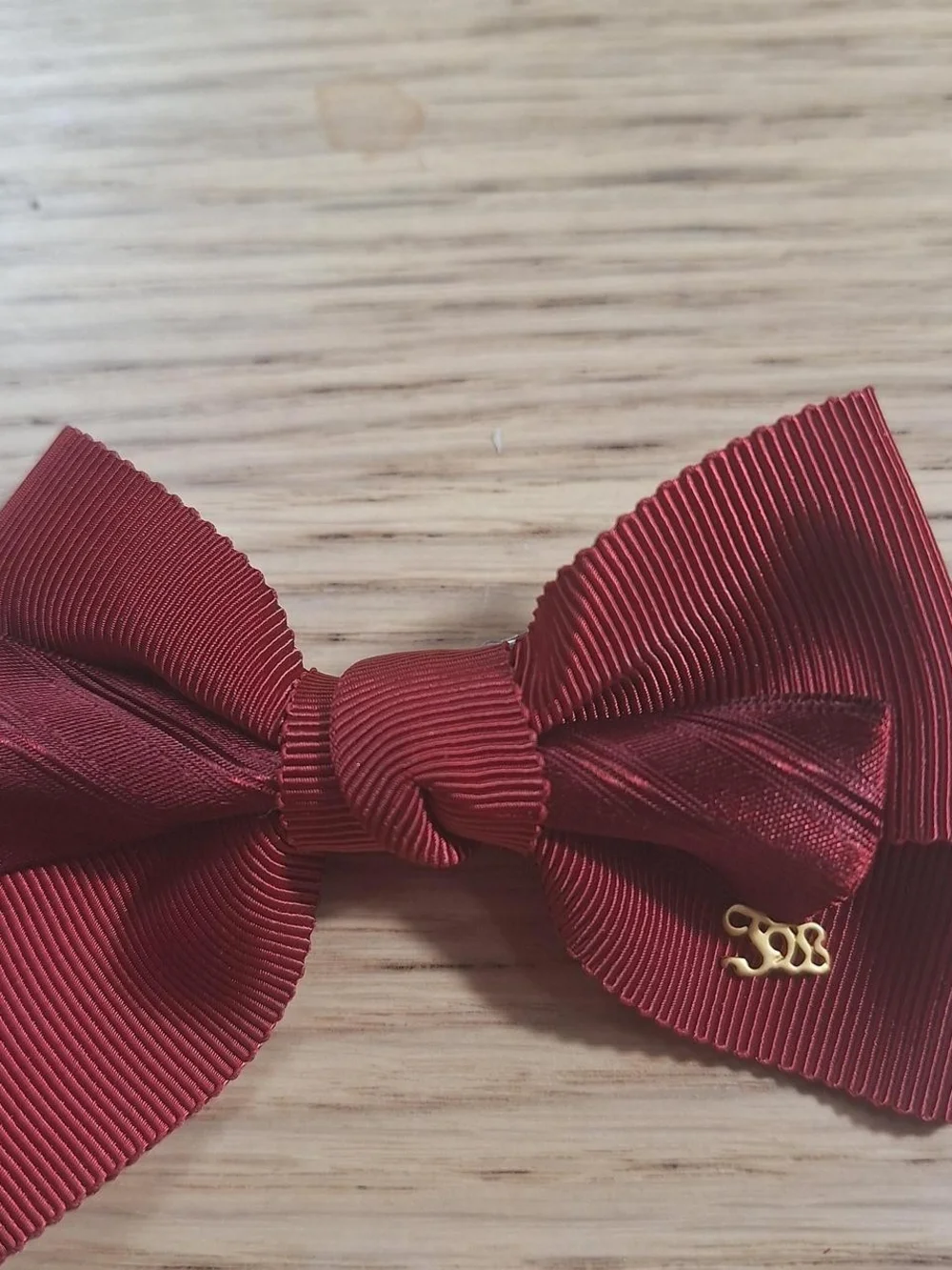 Innocent World Burgundy Layered Hair Bow Clip | Classic Lolita